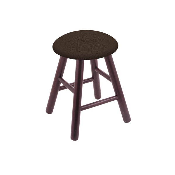 Oak Vanity Stool, Medium Finish, Canter Earth Seat